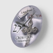 第25回Ordination Anniversaryクロスホスト ラウンド壁時計 (傾斜)