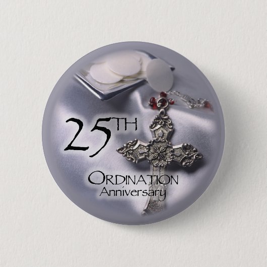 第25回Ordination Anniversaryクロスホスト 缶バッジ (正面)