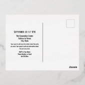 第25期クラス懇親会ブエレガントルー 箔シーズンポストカード (裏面)