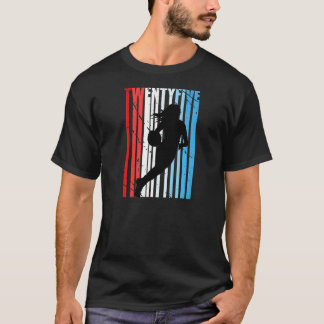 第25期バスケットボール誕生日レトロヴィンテージ 動揺して Tシャツ