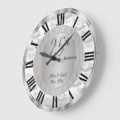 第25期記念シルバー ラージ壁時計 (傾斜)