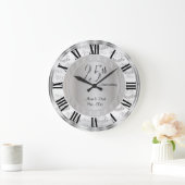 第25期記念シルバー ラージ壁時計 (ホーム)