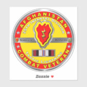 第25歩兵師団アフガニスタン退役軍人 シール (シート)