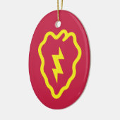 第25歩兵師団クリスマス セラミックオーナメント (左)