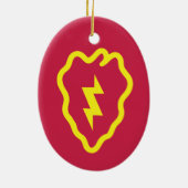 第25歩兵師団クリスマス セラミックオーナメント (裏面)