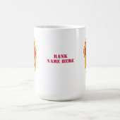 第25歩兵師団バッジパーソナライズされた- コーヒーマグカップ (中央)