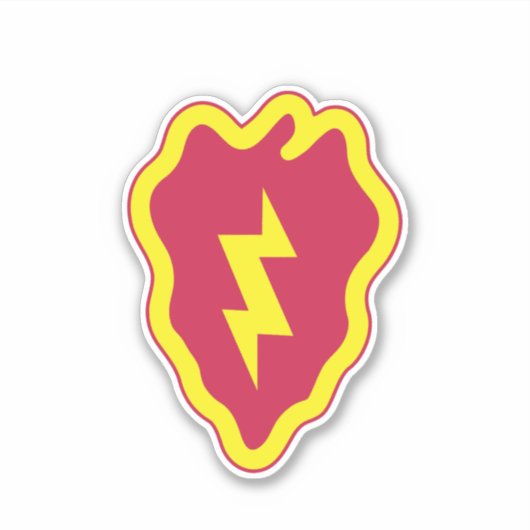 第25歩兵師団バッジ シール (正面)