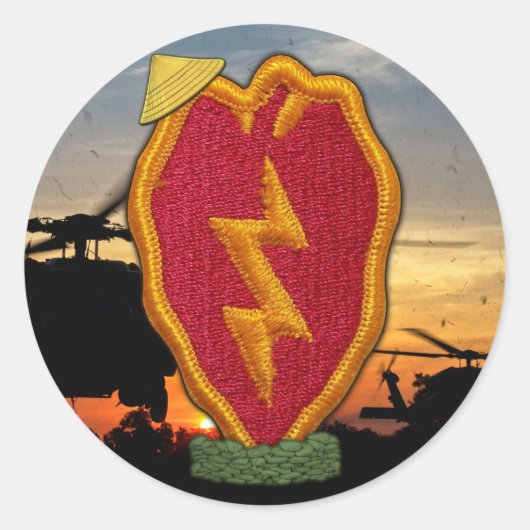第25歩兵師団ベトナム戦争パッチシール ラウンドシール (正面)