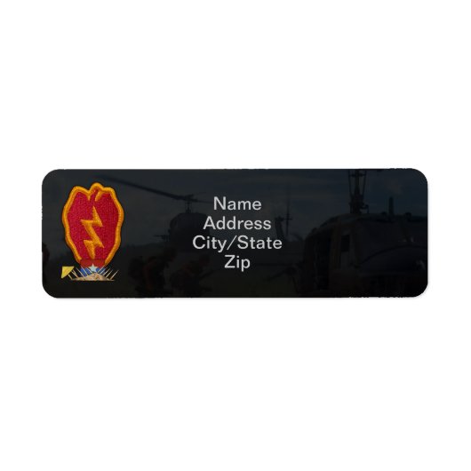 第25歩兵師団ベトナム戦争パッチ ラベル (正面)