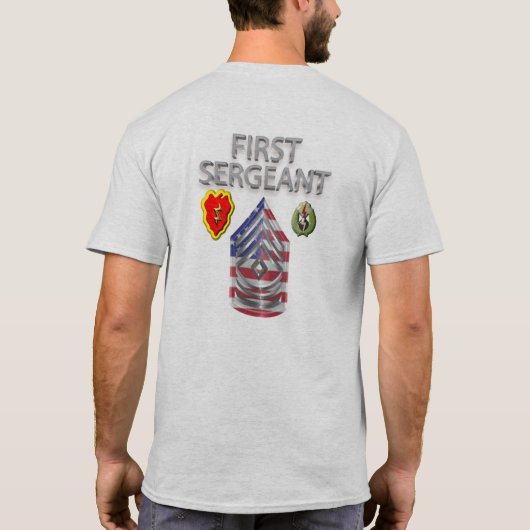 第25歩兵師団最上級曹長 Tシャツ (裏面)
