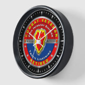 第25歩兵師団退職した退役軍人 壁時計 (傾斜)