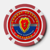 第25歩兵師団退職した ポーカーチップ (裏面)