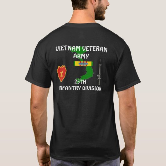 第25歩兵部隊のベトナムのTシャツ Tシャツ (裏面)