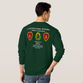 第25歩兵部隊の長袖のティー Tシャツ (裏面フル)