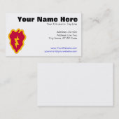 第25歩兵部隊 名刺 (正面/裏面)