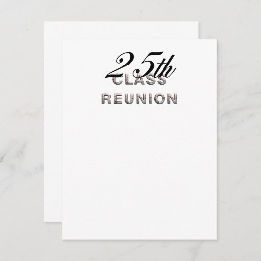 第25種懇親会 招待状 (正面/裏面)