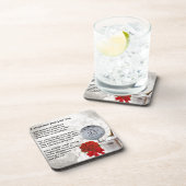 第25結婚式の夫の詩 コースター (右側)