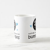 第25結婚記念日の蝶のためのギフト コーヒーマグカップ (中央)