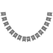 第25結婚記念日の銀のStardustの紙吹雪 バンティングフラッグ (全)