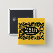 第25結婚記念日ボタン 缶バッジ (正面&裏面)