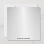 第25記念日のダイヤモンドのブローチの招待状に銀を着せて下さい 招待状 (裏面)