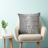 第25記念日の単語の芸術のグラフィック クッション (椅子)