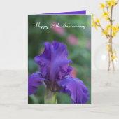 第25記念日カードを絞って下さい カード (黄色い花)