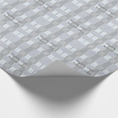 第25記念日、銀製の正方形、ギフト用包装紙 ラッピングペーパー (角)