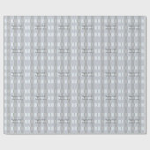第25記念日、銀製の正方形、ギフト用包装紙 ラッピングペーパー (フラット)