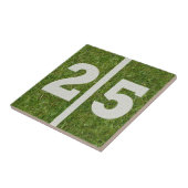 第25誕生日のフットボールのカスタマイズ可能なタイル タイル (側面)
