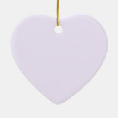 第25誕生日の陶磁器のハート セラミックオーナメント (裏面)