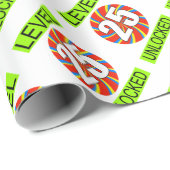 第25誕生日コンピュータゲーマー ラッピングペーパー (ロールコーナー)