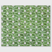 第25誕生日ゴルフボールオングラスラッピング紙 ラッピングペーパー