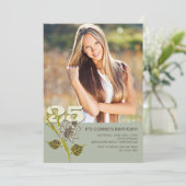 第25誕生日フォト招待状 招待状 (スタンド正面)