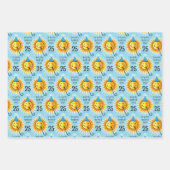 第25誕生日包装紙 ラッピングペーパーシート (正面2)