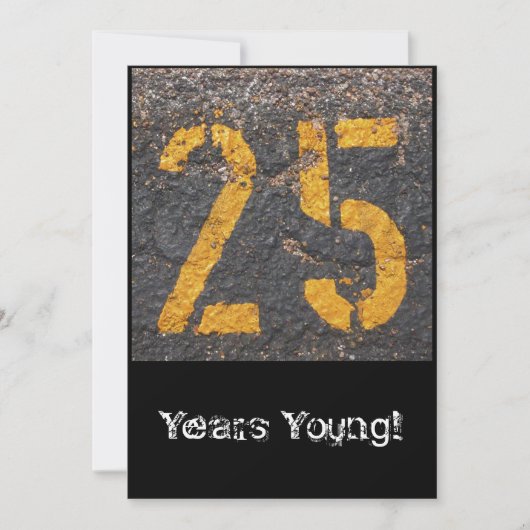 第25誕生日招待状 招待状 (正面)