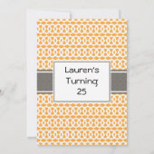 第25誕生日招待状 招待状 (裏面)