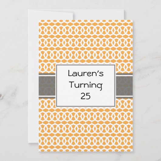 第25誕生日招待状 招待状 (裏面)