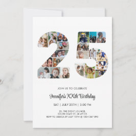 第25誕生日第25カスタム号写真集 招待状