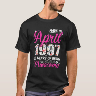 第25誕生日素晴らし1997年4月以来フローラ1 Tシャツ