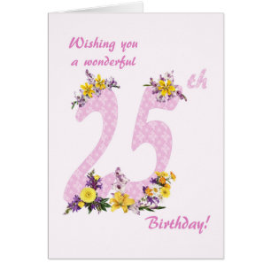 第25誕生日花飾数
