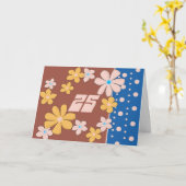 第25誕生日 カード (黄色い花)