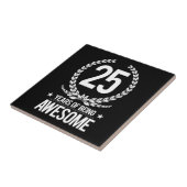 第25誕生日(素晴らしい25あ年間の) タイル (側面)