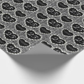 第25銀製のグリッター記念日| DIYの文字 ラッピングペーパー (角)