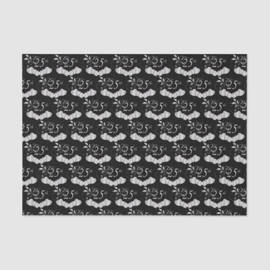 第25銀製の結婚記念日 薄葉紙 (正面)