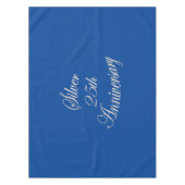 第25銀製記念日のテーブルクロス テーブルクロス (正面)