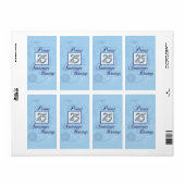 第25青の記念日の銀製数 ラベル (フルシート)