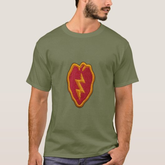 第25 IDの歩兵部隊の退役軍人の獣医LRRP Tシャツ (正面)