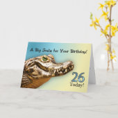 第26バースデー・カード カード (黄色い花)