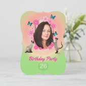 第26回誕生日パーティーへの招待 招待状 (スタンド正面)